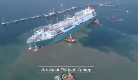LNG tanker in Turkije